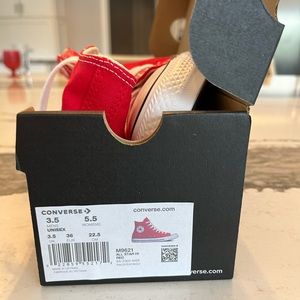 NWT Converse Chuck Taylor red high tops women size 5.5